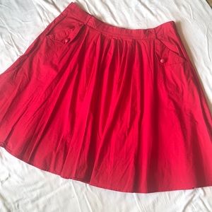 Vintage red skirt with pockets